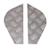 DA4074 - Rear Wing Chequer Plate for Land Rover Series Short Wheel Base in Natural Aluminium (SWB)