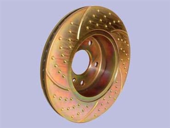 DA4151 - EBC Front Slotted / Grooved Brake Discs (Comes as a Pair) - Vented for Defender, Discovery 1 and Range Rover Classic from 1986