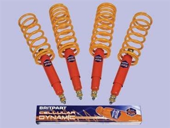 DA4363.AM - Light Duty / Plus 5" Cellular Dynamic Shock and Spring Kit - For Defender 90, Discovery 1 and Range Rover Classic