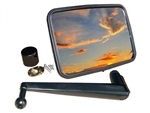 DA4409 - Unbreakable Mirror Kit for Land Rover Defender - Perfect for Off Roader - Convex Arm with Extended Arm