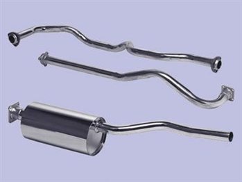 DA4528LHD - Stainless Steel Exhaust System - For SWB 2.25 Petrol - Left Hand Drive For Series 3 Land Rover