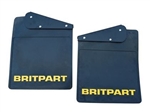DA4532 - Pair of Fits Defender 90 Mudflap - Britpart Complete with Bracket - Comes with Britpart Logo in Yellow