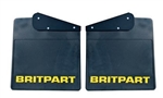 DA4533 - Pair of Fits Defender 90 Extra Wide Mudflaps - Britpart Complete with Bracket - Comes with Britpart Logo in Yellow