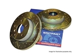 DA4685 - Britpart Slotted / Grooved - Front Brake Discs (Comes as a Pair) - For Range Rover L405, Range Rover Sport L494 and Discovery 5