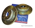 DA4687 - Britpart Slotted / Grooved - Rear Brake Discs (Comes as a Pair) - For Range Rover L405, Range Rover Sport L494 and Discovery 5