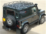 DA4718 - G4 Expedition Roof Rack for Land Rover Defender - Fits Defender 90 1.9m X 1.2m - By Safety Devices - With Full Luggage Rail