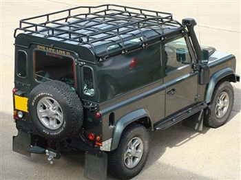 DA4718 - G4 Expedition Roof Rack for Land Rover Defender - Fits Defender 90 1.9m X 1.2m - By Safety Devices - With Full Luggage Rail