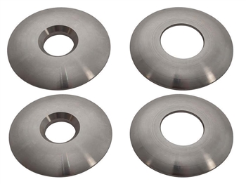 DA4788 - Set of Four Stainless Steel Shock Absorber Washers - Top For Defender and Discovery 1 Rear Shock