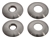 DA4788.AM - Set of Four Stainless Steel Shock Absorber Washers - For Top of Fits Defender and Discovery 1 Rear Shock