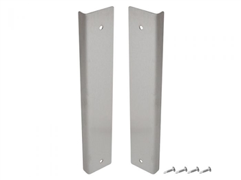 DA4871B - Brushed Stainless Steel Lower A Pillar Trim For Land Rover Defender - Comes as a Pair With Fixings