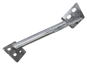 DA4890 - Galvanised Tubular Seatbelt to Chassis Bracket for Land Rover Defender - Fits Left Hand Side of Defender 90