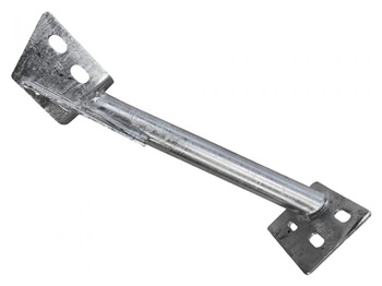 DA4891 - Galvanised Tubular Seatbelt to Chassis Bracket for Land Rover Defender - Fits Right Hand Side of Defender 90