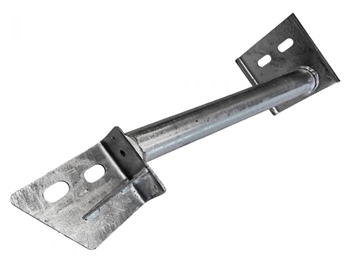 DA4892 - Galvanised Tubular Seatbelt to Chassis Bracket for Land Rover Defender - Fits Left Hand Side of Defender 110