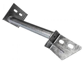 DA4893 - Galvanised Tubular Seatbelt to Chassis Bracket for Land Rover Defender - Fits Right Hand Side of Defender 110