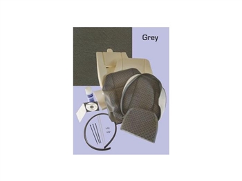 DA5630.AM - Defender Outer Seat Re-Trim Kit - In Grey - Fits Land Rover Defender up to 2007 (Includes Adhesive - For Uk Sales Only)
