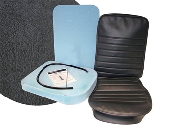 DA5634E - Black Vinyl Front Centre Seat Re Trim Kit for Def 83-16