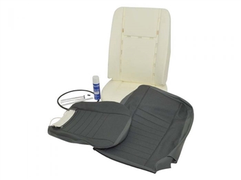 DA5675.AM - Front Seat Re-Trim Kit for Land Rover Defender - Fits Puma Vehicles from 2007 - Denim Twill (with Adhesive for Uk Sales Only)
