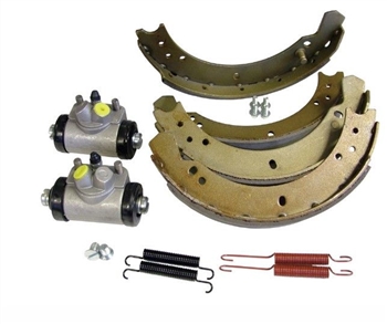 DA6042-CON - Front Brake Cylinder and Shoes Kit - Short Wheel Base - Fits up to June 1980 - Aftermarket and OEM Available For Series 2 & 3