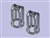 DA6323L - Britpart Front Single Tubular Shock Brackets - Plus 2" Lift - For Defender, Discovery 1 and Range Rover Classic - COMES AS A PAIR