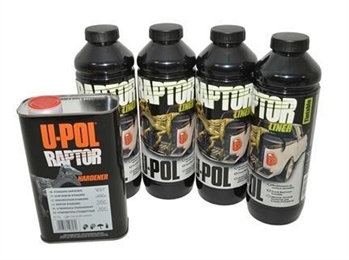 DA6384.G - Raptor 4 Litre Kit in Tintable Finish - Durable Protective Coating for Almost Any Surface