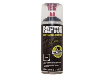 DA6644 - Raptor 2K Black Aerosol - Single 400ml Can - FOR UK SALES ONLY