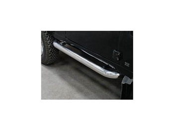 DA7012SS - Tubular Stainless Steel Side Steps For Defender 90 - By Britpart - Comes as a Pair