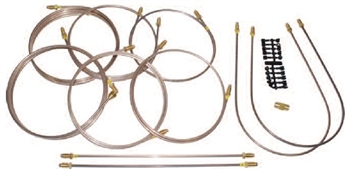 DA7402 - LWB Complete Vehicle Brake Pipe Set - Right Hand Drive - 09/1961 - 01/1969 4 Cylinder up to Suffix F For Series 2A