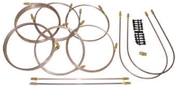 DA7441 - Brake Pipe Complete Vehicle Set for Defender 90 - Right Hand Drive - From 1992-1998 Less Front Brake Valve and No ABS
