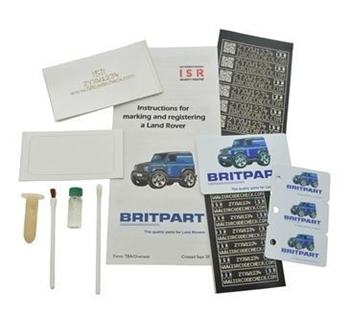 DA8533 - Security Marking Kit By Britpart - Perfect to Help Prevent Your Fits Land Rover Defender Being Stolen