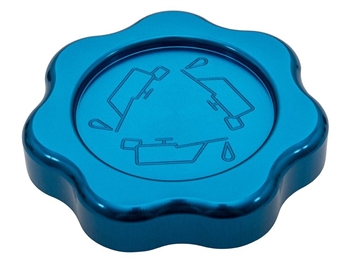 DA8890OFH - TD5 Oil Filler Cap in Anodised Blue Aluminium - Fits Defender and Discovery 2