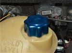 DA8896 - Blue Anodised Expansion Bottle Cap for Defender - Fits TD5 - Replacement for PCD100160