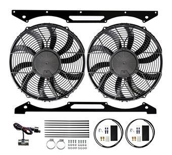 DA8964 - Revotec Electrical Fan Conversion for Series 3 V8 - High Power Suction Fans - for V8 Petrol Vehicles (Twin 12" Fan)