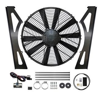 DA8965 - Revotec Electrical Fan Conversion for Defender - High Power Suction Fan - Fits 2.5 Petrol, 2.5 Naturally Aspirated and Turbo Diesel (15.2" Fan)