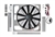 DA8968.G - Revotec Electrical Fan Conversion for Defender and Discovery - High Power Suction Fan - Fits Discovery and Defender TD5 (15.2" Fan)
