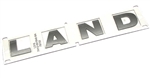 DAB500050LQV - Bonnet Lettering in Brunel Grey - Spells LAND - For Discovery 3 & 4, Genuine Land Rover