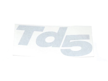 DAF105360MMG - TD5 Decal For Land Rover Defender - Silver Decal - Fitted to Vehicles From 2000-2003 - For Genuine Land Rover