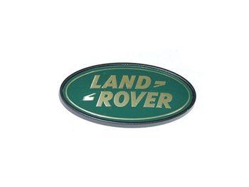 DAH100680.LRC - For Land Rover Rear Badge in Green and Gold - Fits to Any Flat Surface on Range Rover or Land Rover - For Genuine Land Rover
