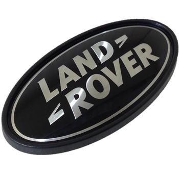 DAH500330 - Supercharged Oval Badge - Black / Silver (for Use on Rear of Vehicles) - for Genuine Land Rover