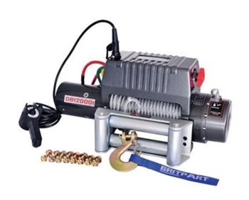 DB12000I - Electric Winch by Britpart 12V - 12,000lbs with Steel Cable