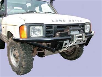 DB1320 - Tubular Bumper With DB12000I Winch and Steel Cable For Discovery 1