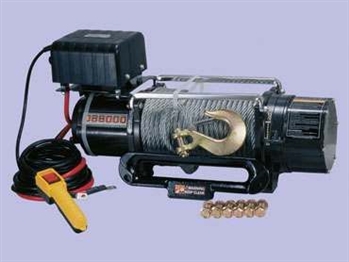 DB8000 - 12V 8,000Lbs - Britpart Pulling Power Winch - 3.0Kw Heavy Duty Electric Permanent Magnetetic Dc Motor