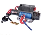 DB9500IR.AM - 12V 9,500lbs - Britpart Pulling Power Winch With Dyneema Rope - 3.6kw Heavy Duty Series Wound Dc Motor