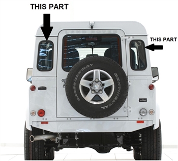 DBF500030-40- - Rear Quarter Window Weather Strip Seal x1 (S)