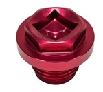 ERR4686RED - RED ANODISED - RADIATOR PLUG FOR THERMOSTAT AND RADIATOR ON 300TDI FOR DISCOVERY AND DEFENDER