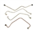 ETC4291.AM - Set of Four Injector Pipes for Defender - Fits 2.5 Naturally Aspirated and 2.5 Turbo Diesel