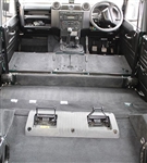 EXT021-10 - 110 Fits Defender puma S/W Full Premium Carpet Set (Cut Away Arches) 7 Seat. - By Exmoor Trim