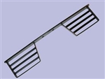 GA4070B - Rear Twin Step In Black (Fit Regulation Tow Ball)