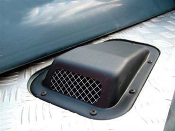 GAL177 - Ram Air Intake Cover in Plastic with Mesh Grill L/H - For Defender