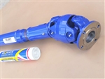 GL-DC-MEGA-EXT-665-BLUE - Extreme Use Double Carden Front Propshaft in Blue for Defender Puma by Gwyn Lewis - Fits from 2007 - 2.4 & 2.2 Engines