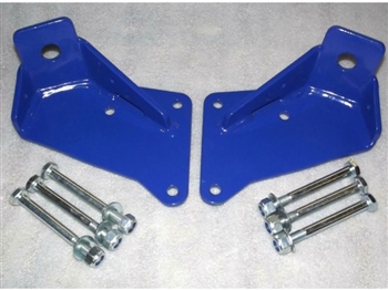 GL1059 - Gwyn Lewis Rear Challenge Shock Mount - Single Position in Blue - Comes as a Pair - For Defender, Discovery 1 and Range Rover Classic